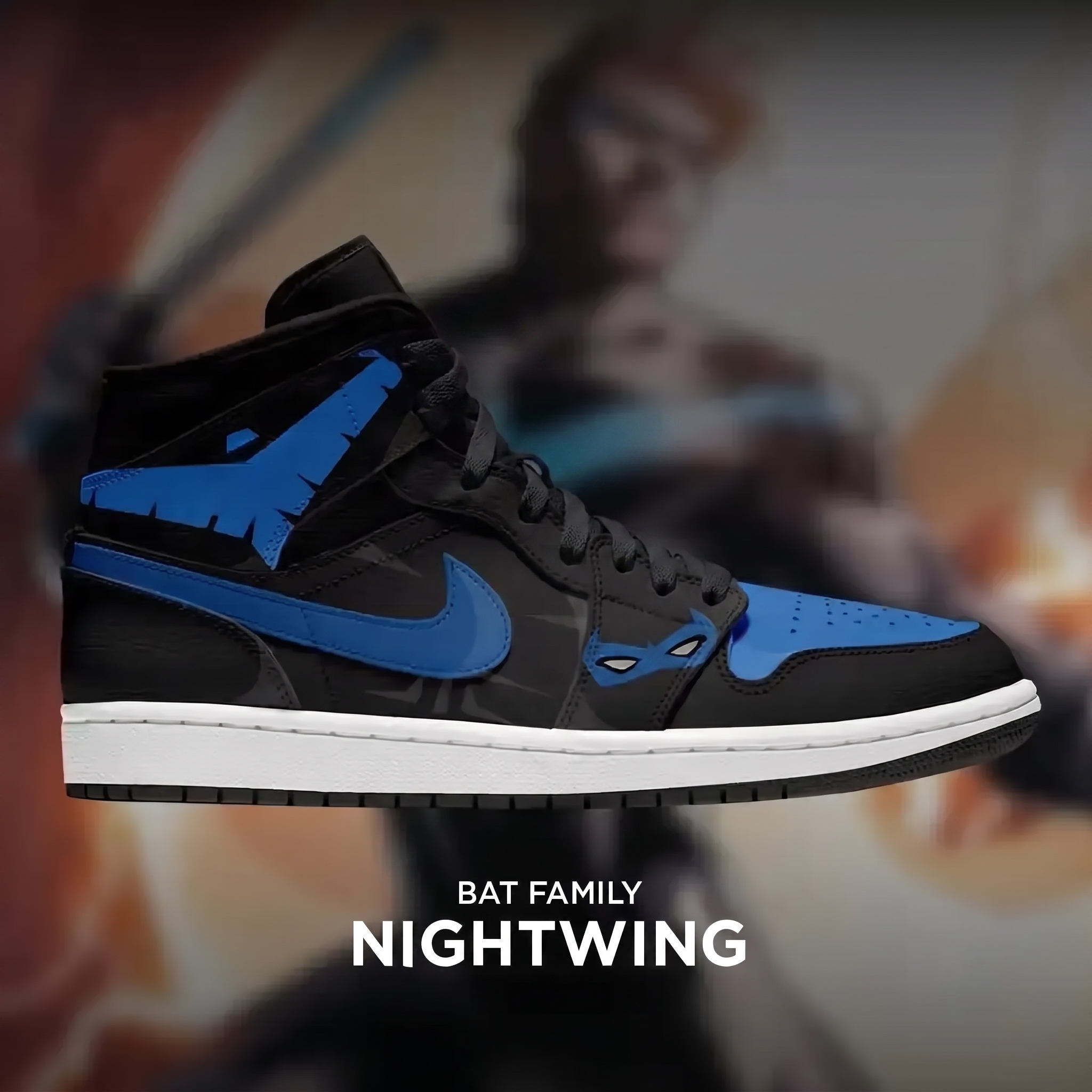 Nightwing Batman Edition High Top Shoes