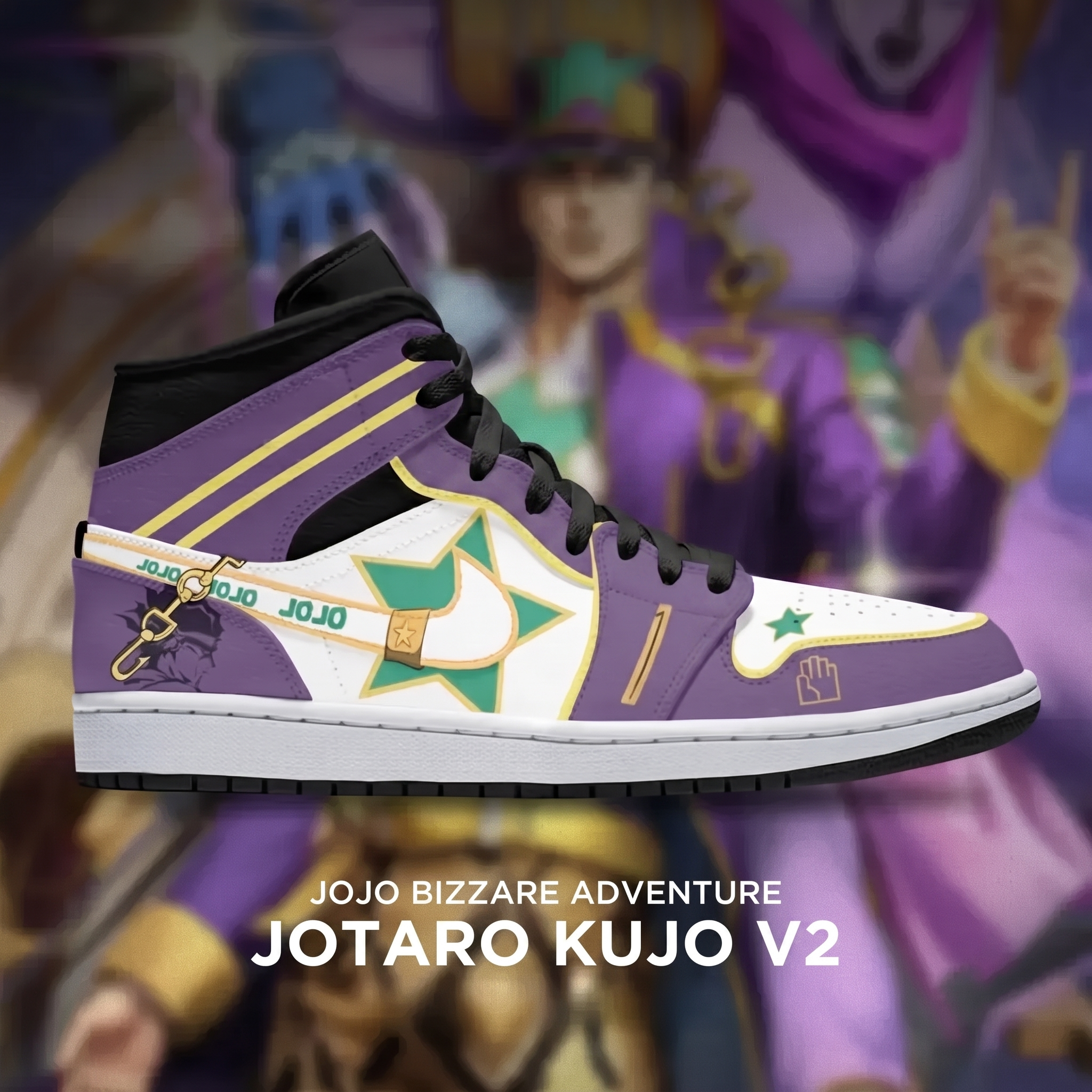 Jotaro Kujo JoJo's Bizarre Adventure Special High Top Shoes