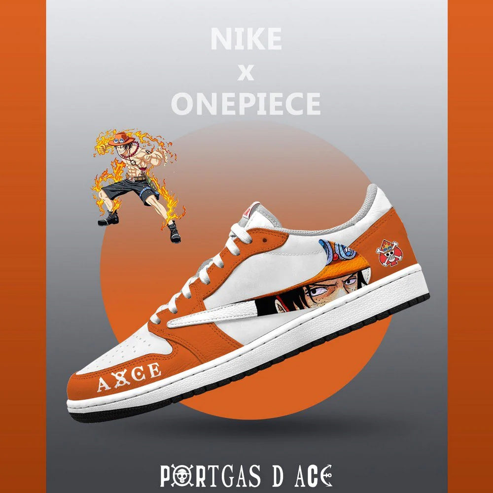 Portgas D Ace V.3 One Piece Limited Low Top Shoes