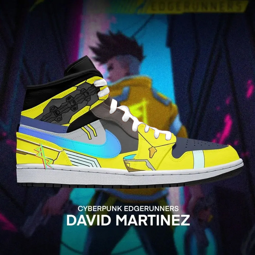 David Martinez Cyberpunk Edgerunners High Top Shoes