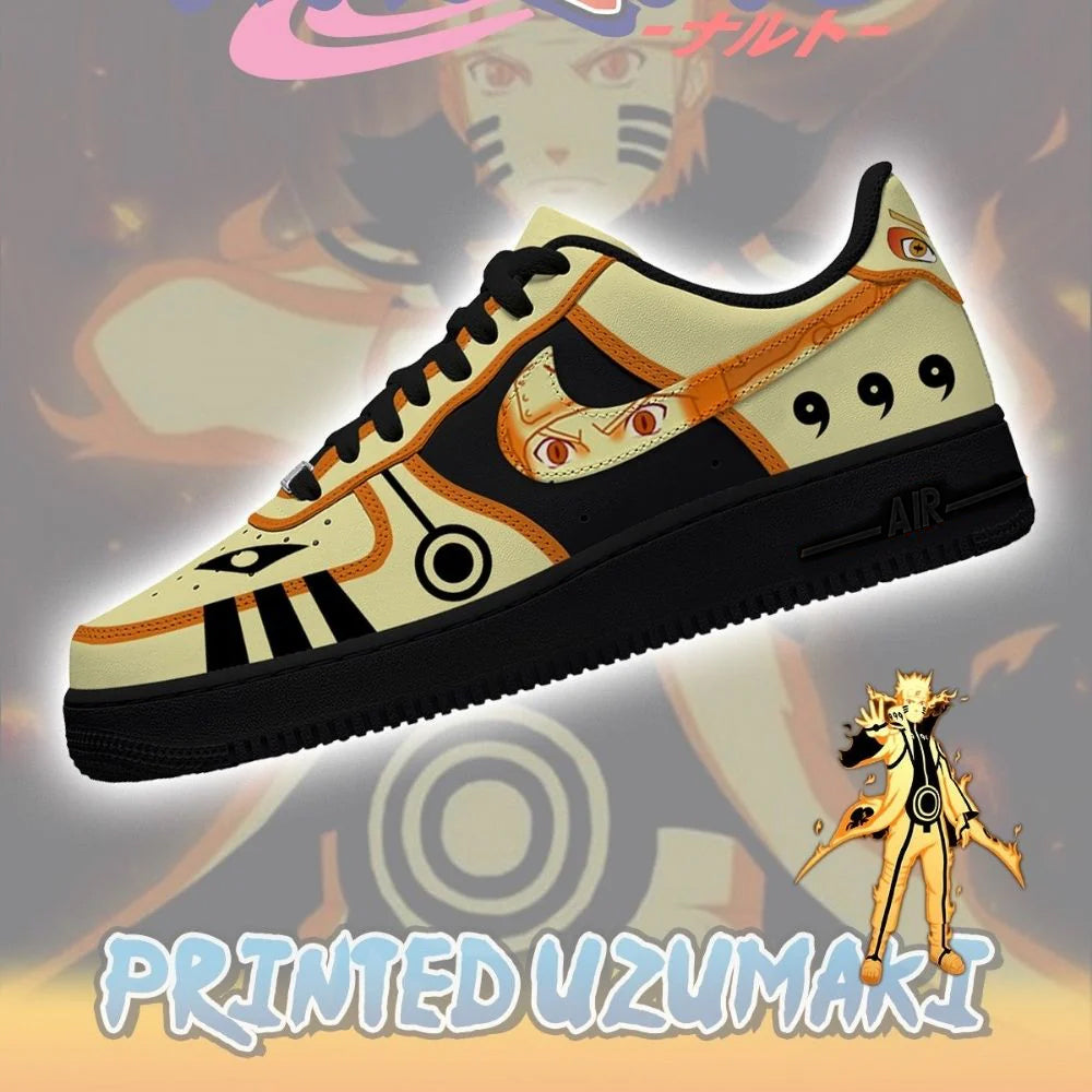 Uzumaki No.3 Naruto AF1 Shoes