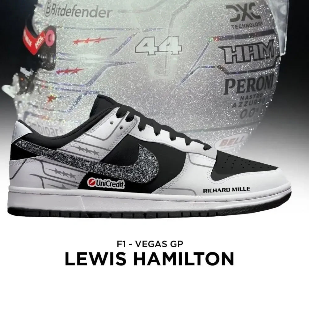 Lewis Hamilton Vegas GP F1 Special Low Top Shoes