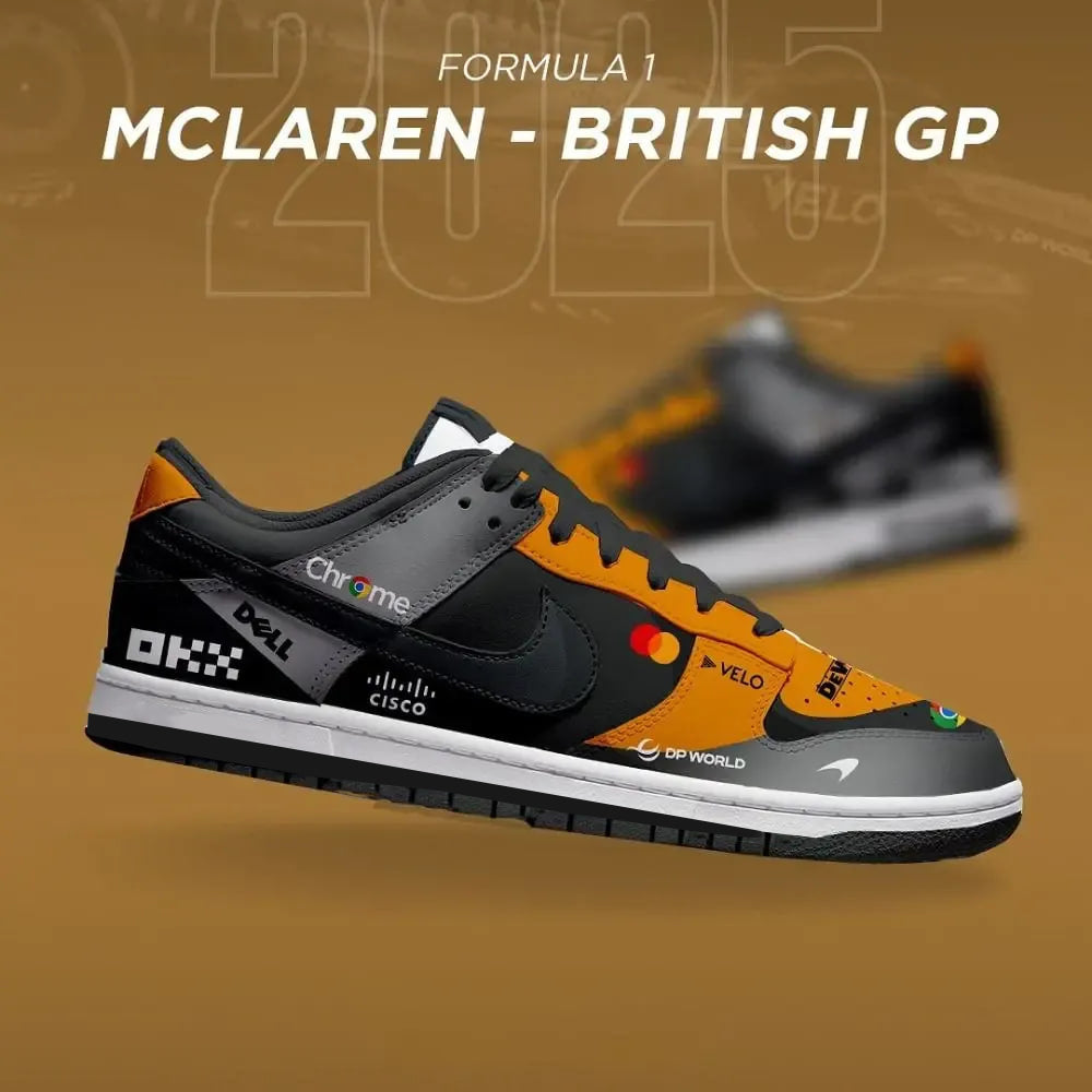 Mclaren British GP 2025 Season of F1 Low Top Shoes