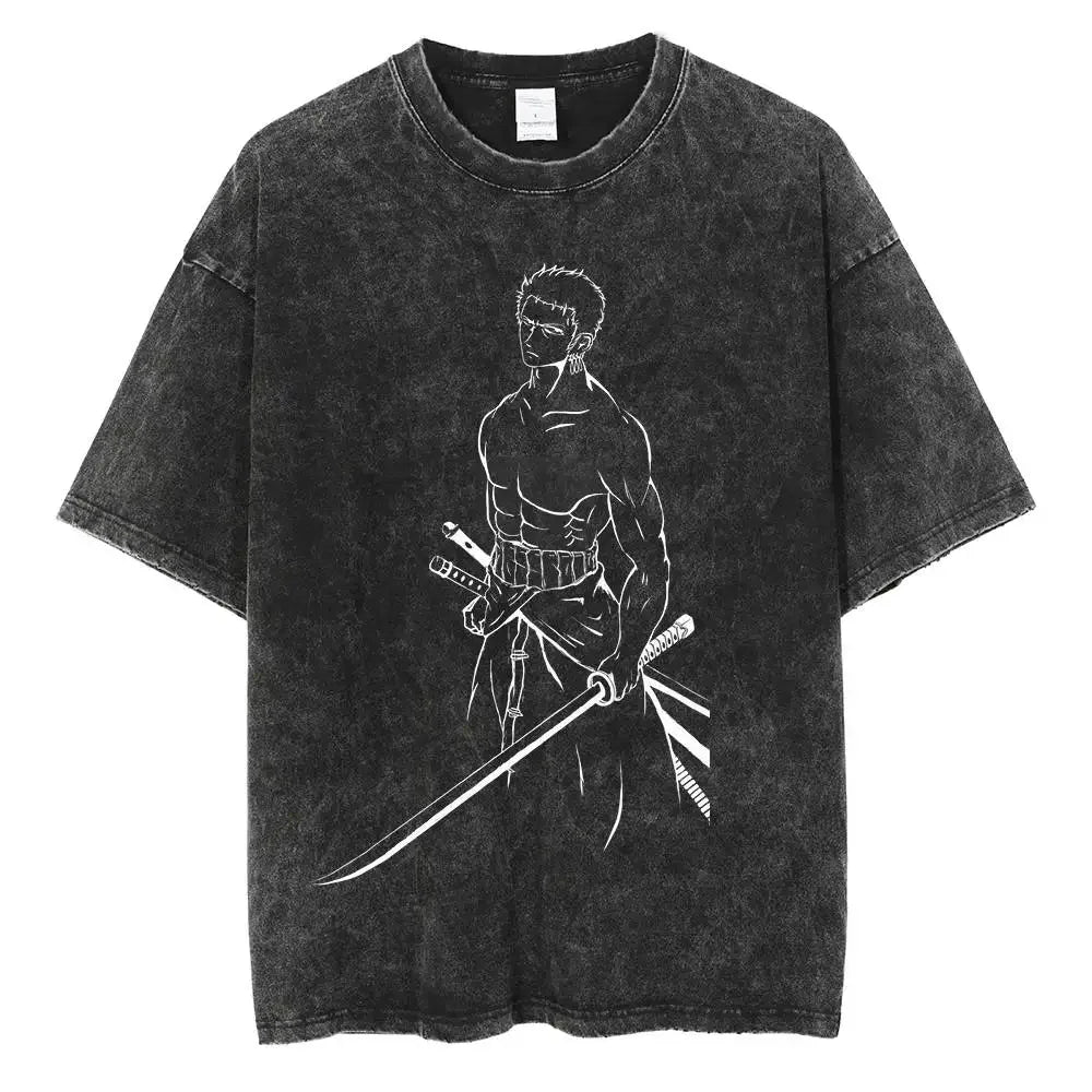 One Piece Luffy Unleashed Warrior Vintage T-Shirt