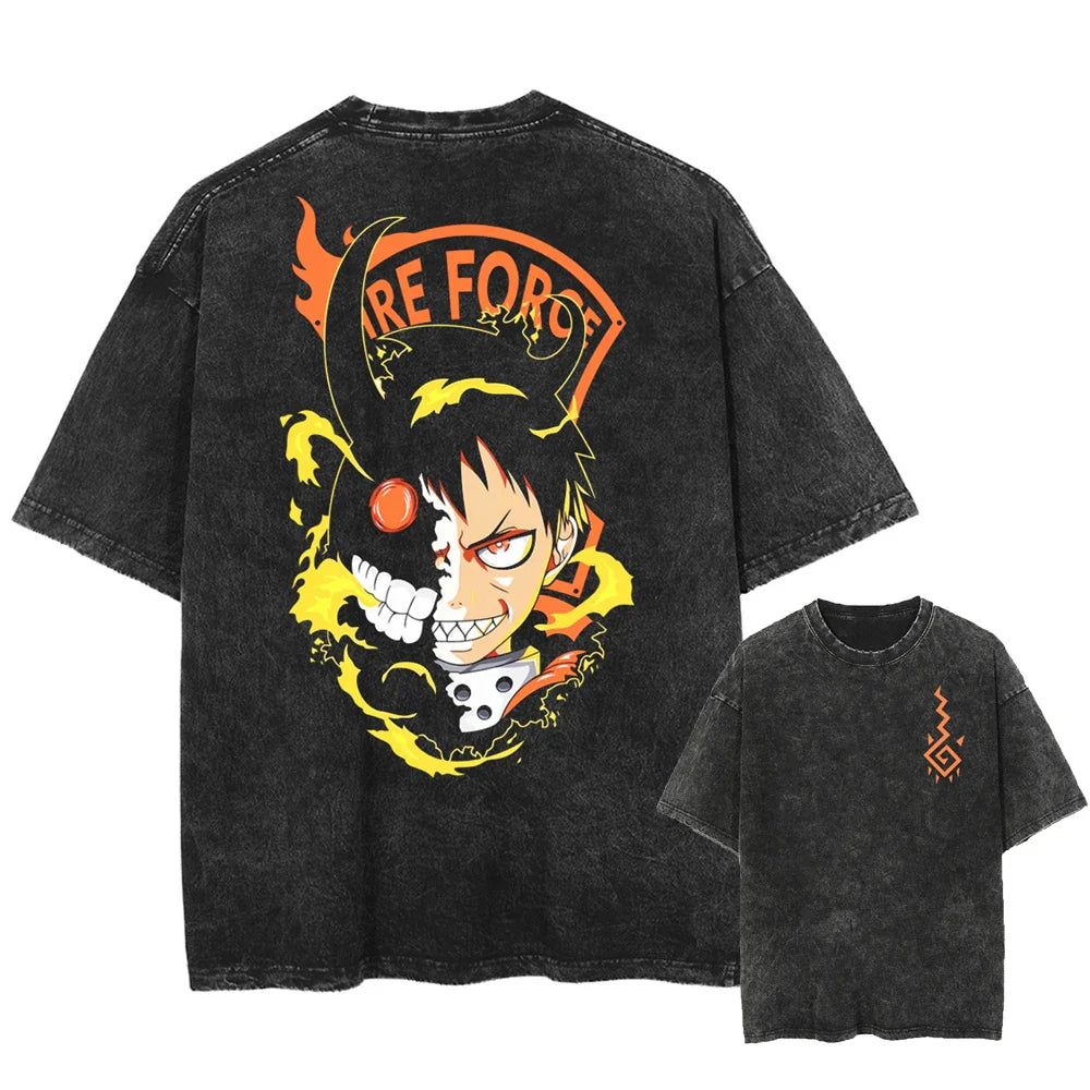 Fire Force Shinra's Flame Oversized T-Shirt
