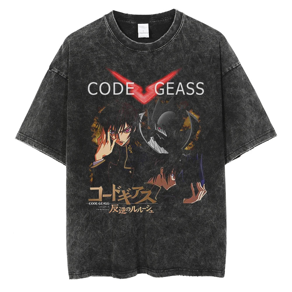 Code Geass Lelouch The Emperor’s Plan Oversized Vintage T-Shirt
