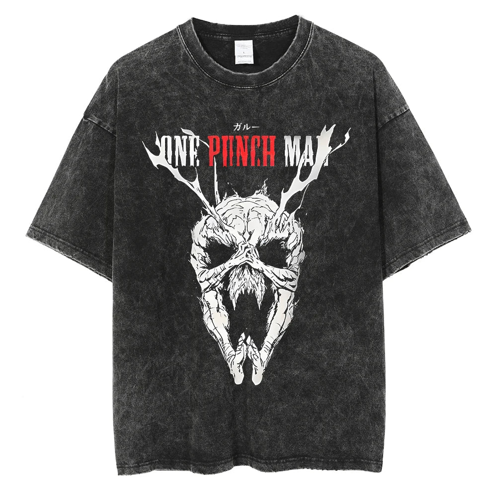 One Punch Man Fist Logo Vintage T-Shirt