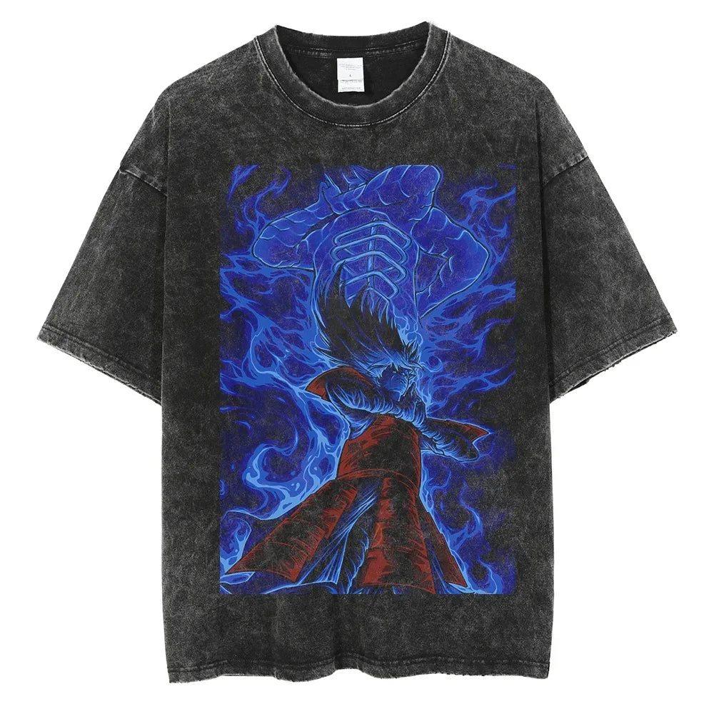 Naruto Madara War God Oversized Vintage T-Shirt