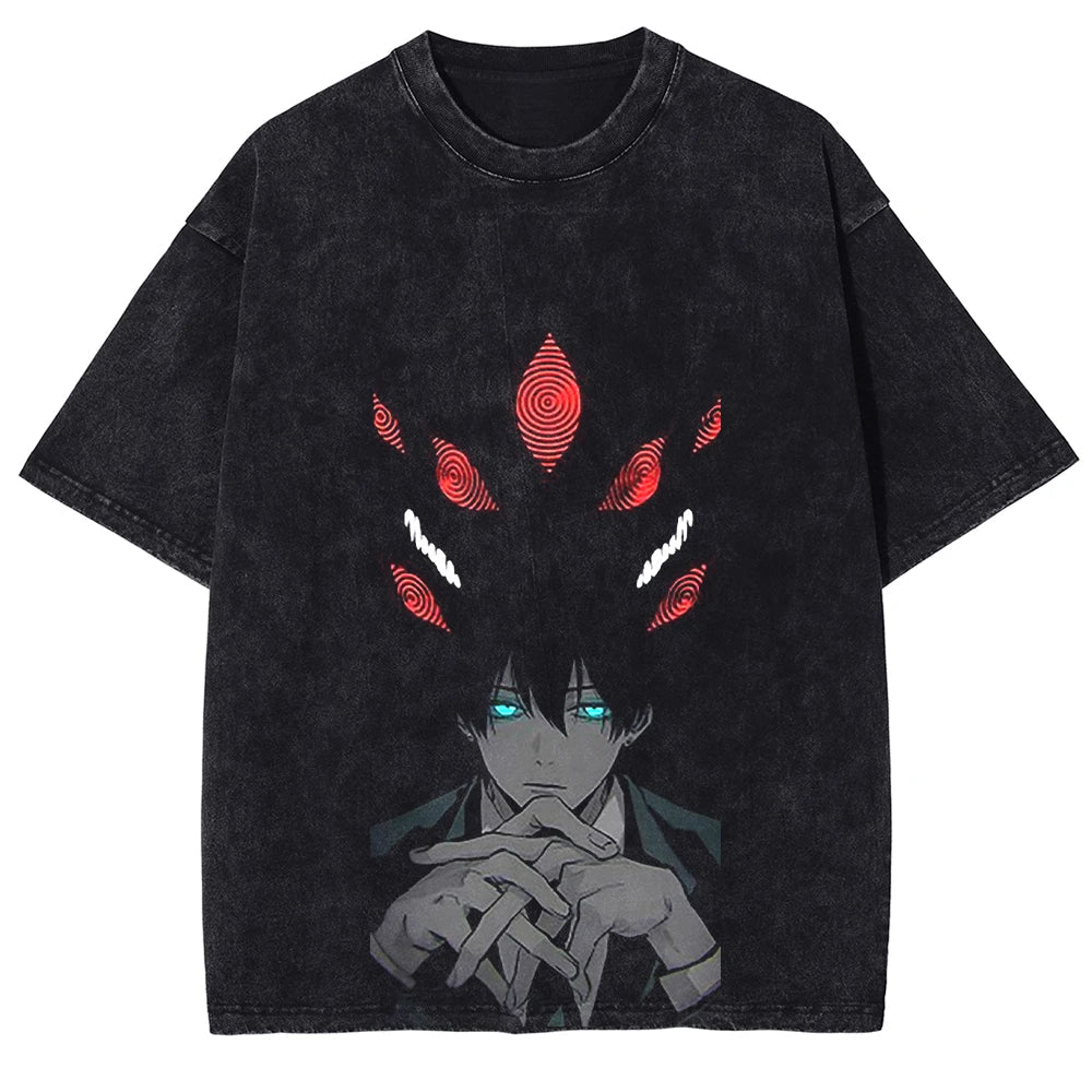 Chainsaw Man Aki's Curse Oversized Vintage T-Shirt