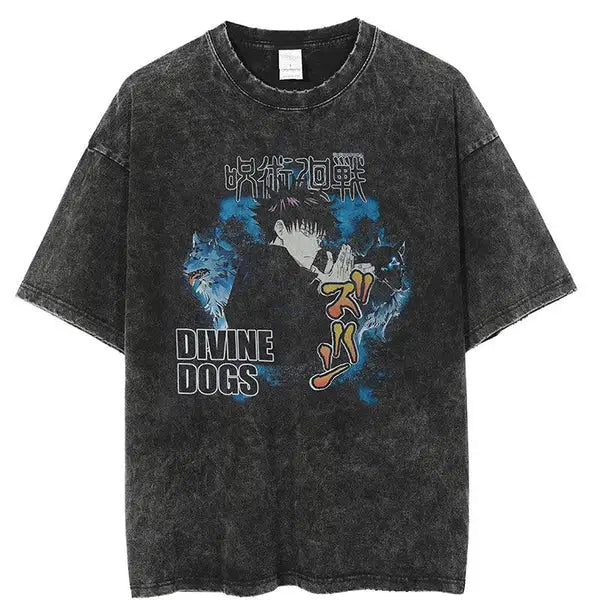 Jujutsu Kaisen Fushiguro Divine Dogs Vintage T-Shirt