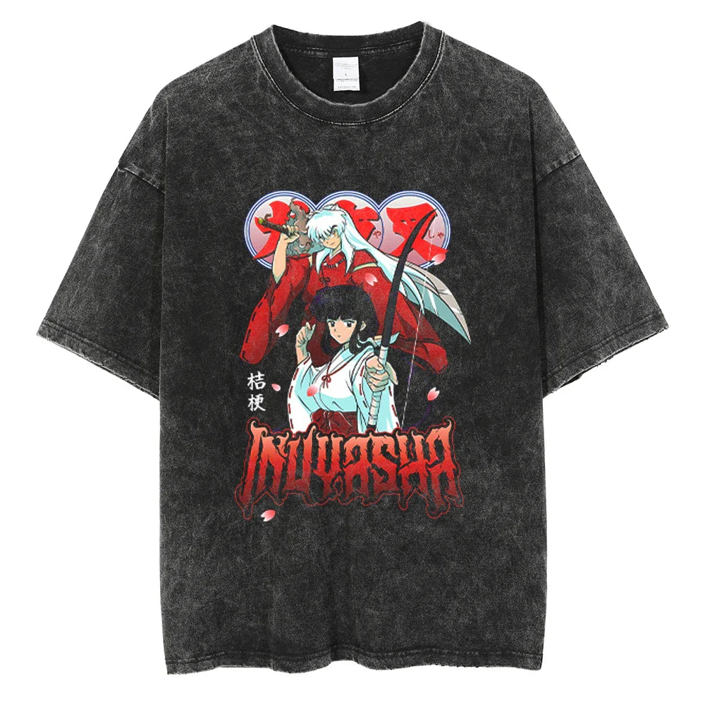 Inuyasha Demon's Power Oversized Vintage T-Shirt