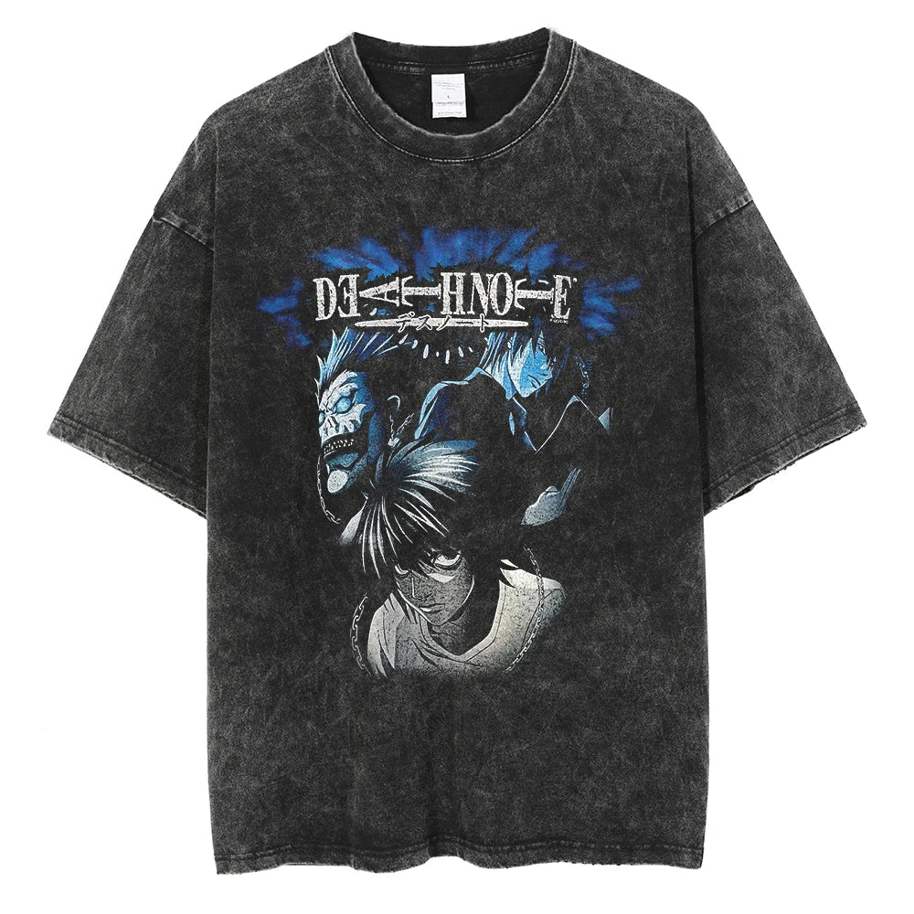 Death Note Minds of Chaos Oversized Vintage T-Shirt