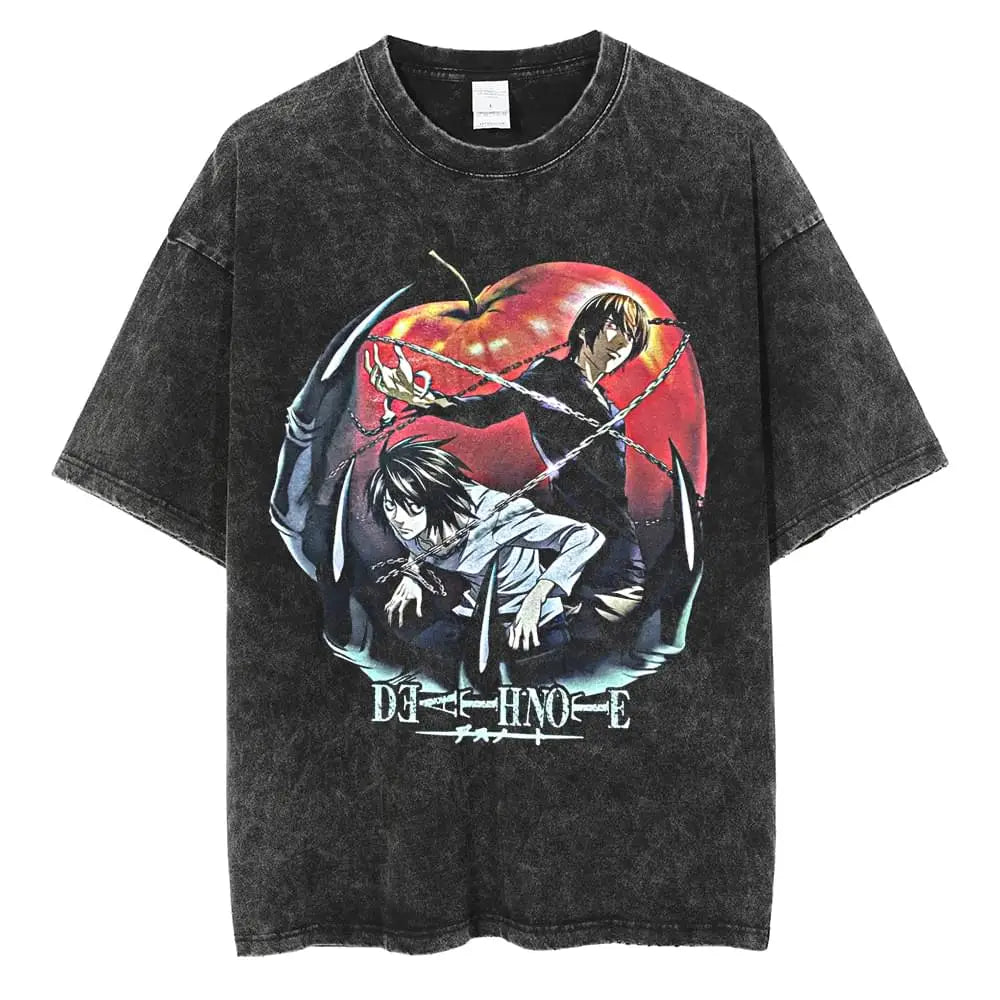 Death Note Light & L Battle of Minds Vintage T-Shirt