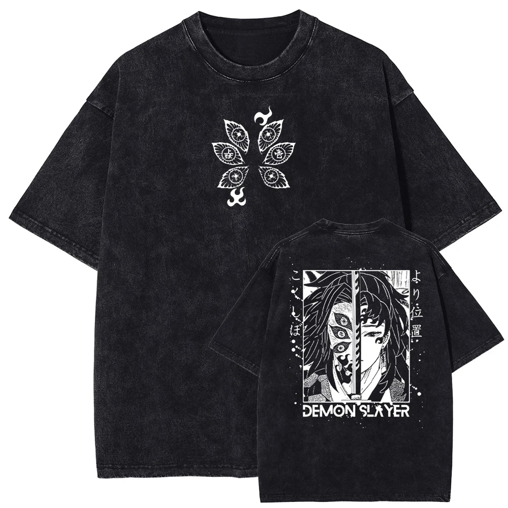 Demon Slayer Kokushibo's Duality Oversized Vintage Shirt