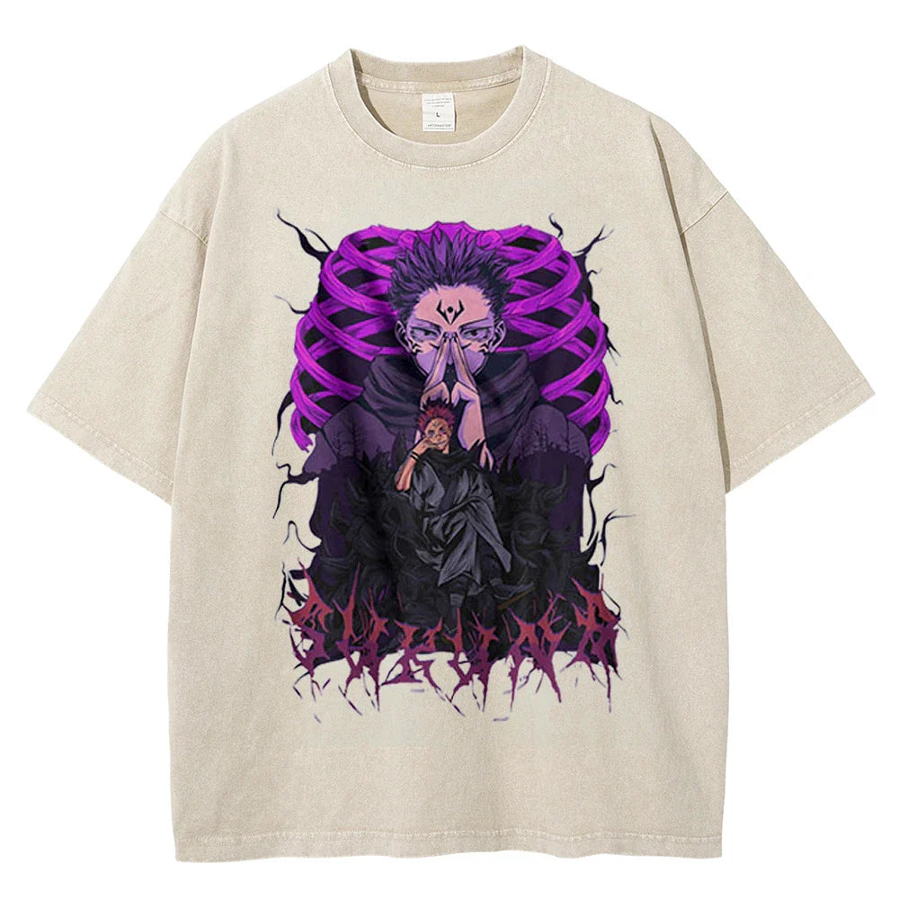 Jujutsu Kaisen Sukuna Demonic Terror Vintage T-Shirt