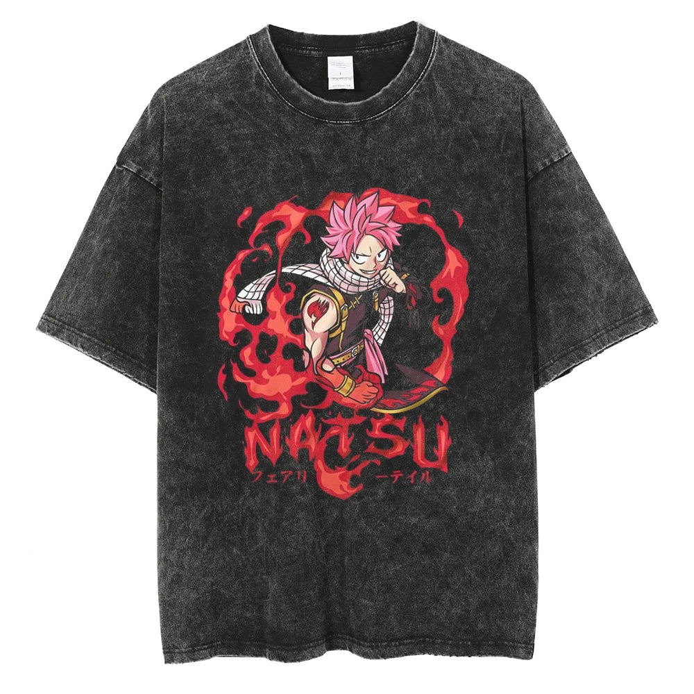 Fairy Tail Dragon's Roar Oversized Vintage T-Shirt