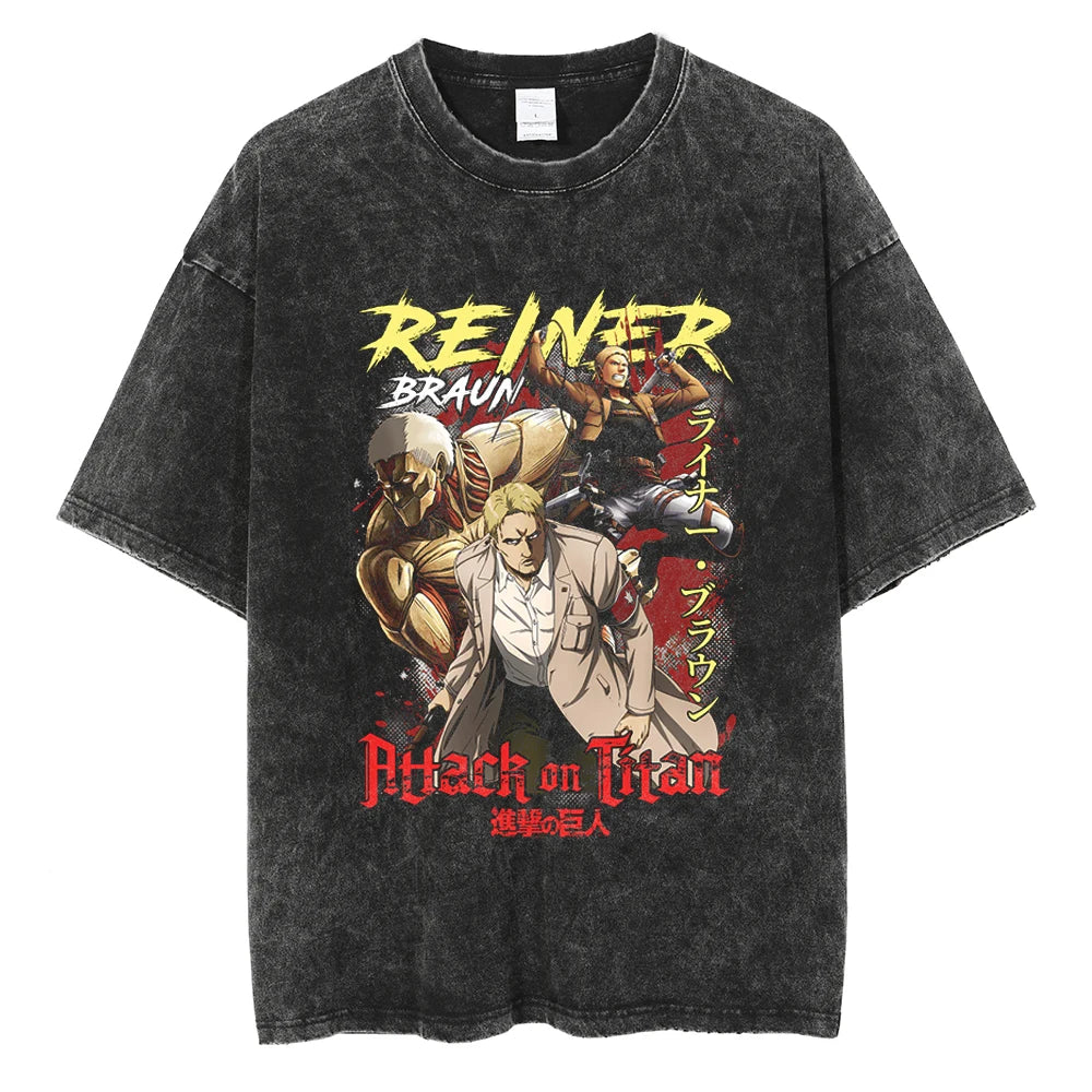 Attack on Titan Reiner's Armor Oversized Vintage T-Shirt