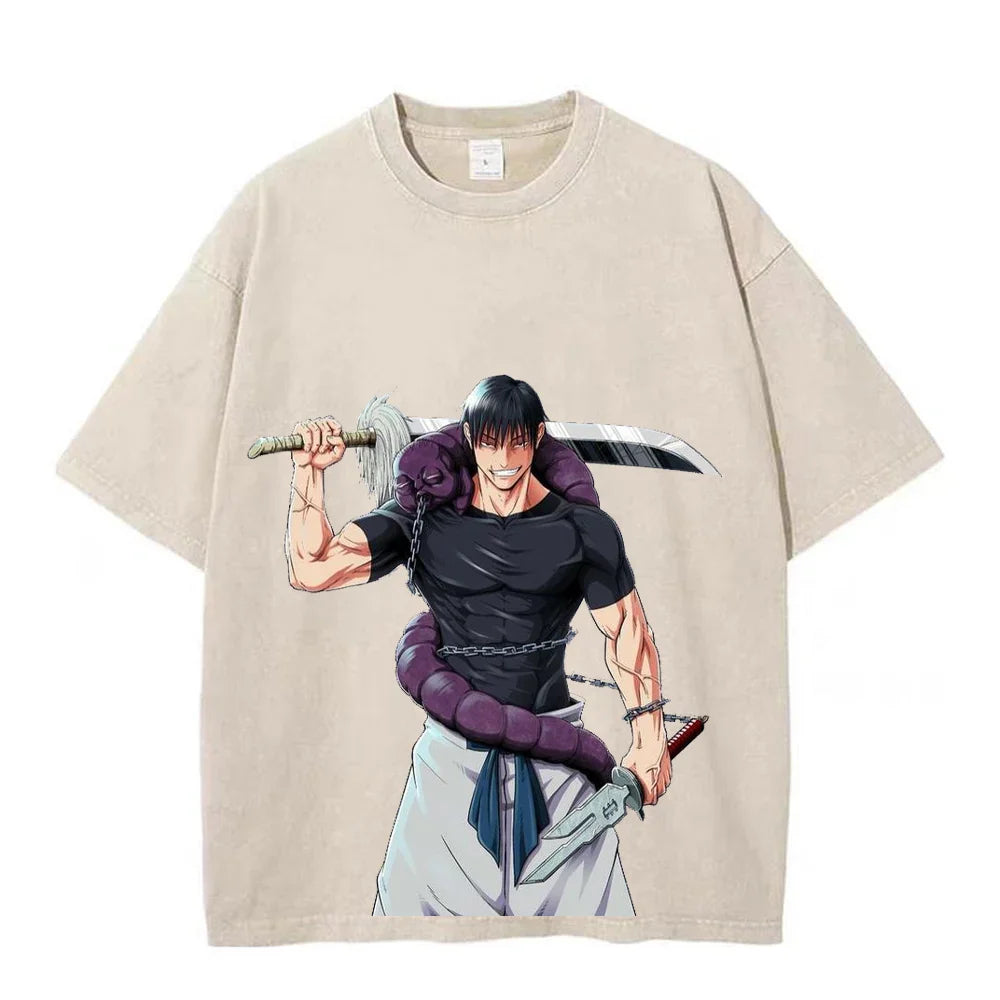 Jujutsu Kaisen Toji Vengeful Blade Oversized Vintage T-Shirt