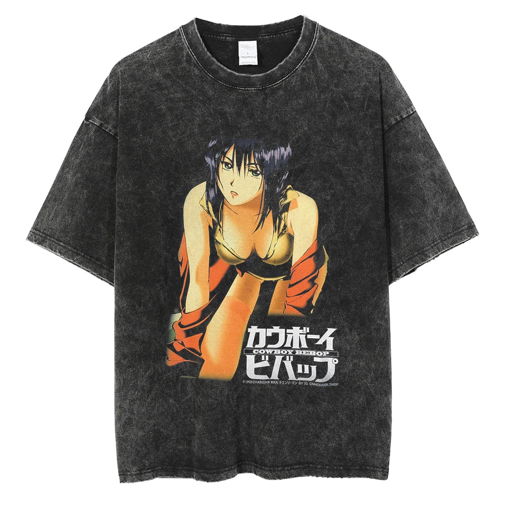 Cowboy Bebop Faye's Glory Oversized Vintage T-Shirt