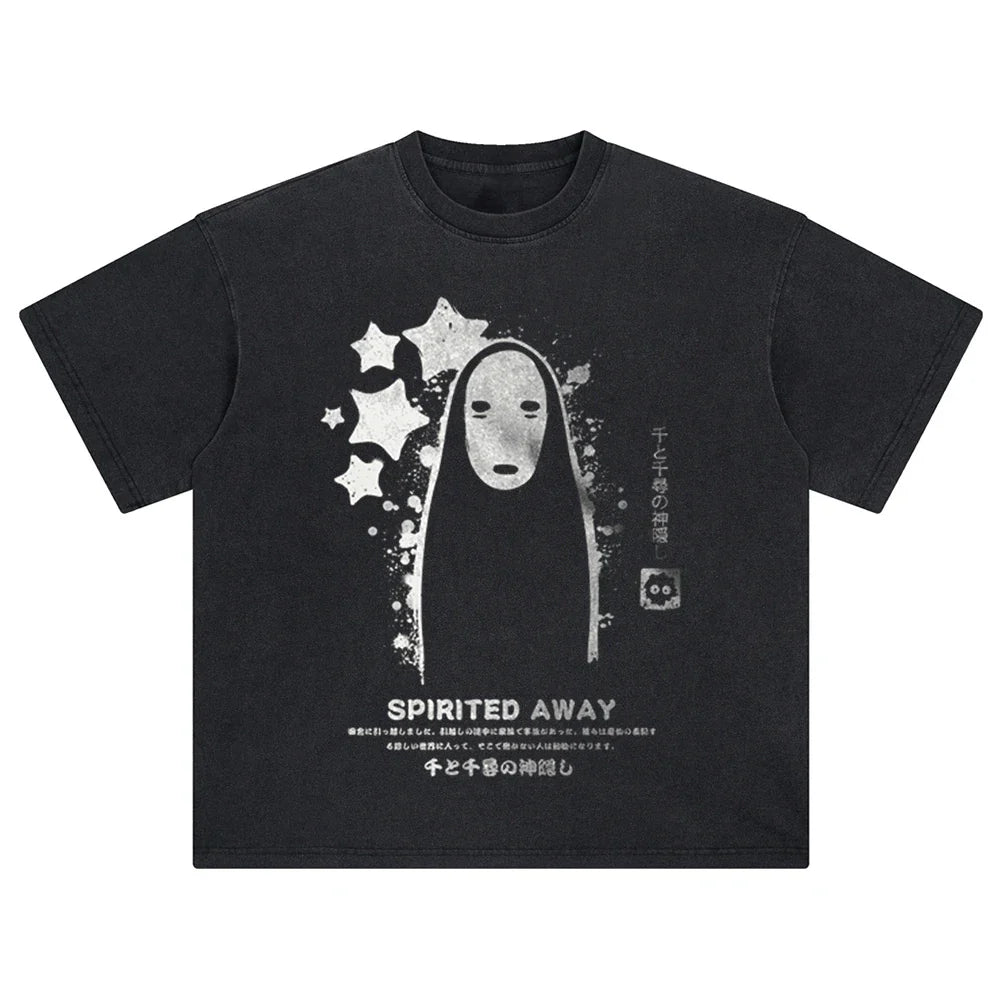 Spirited Away No Face Oversized Vintage Shirt