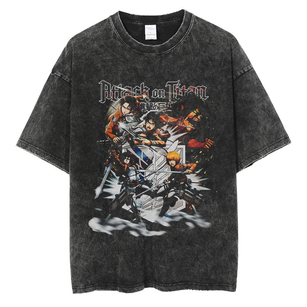 Attack on Titan Levi Squad Vintage T-Shirt