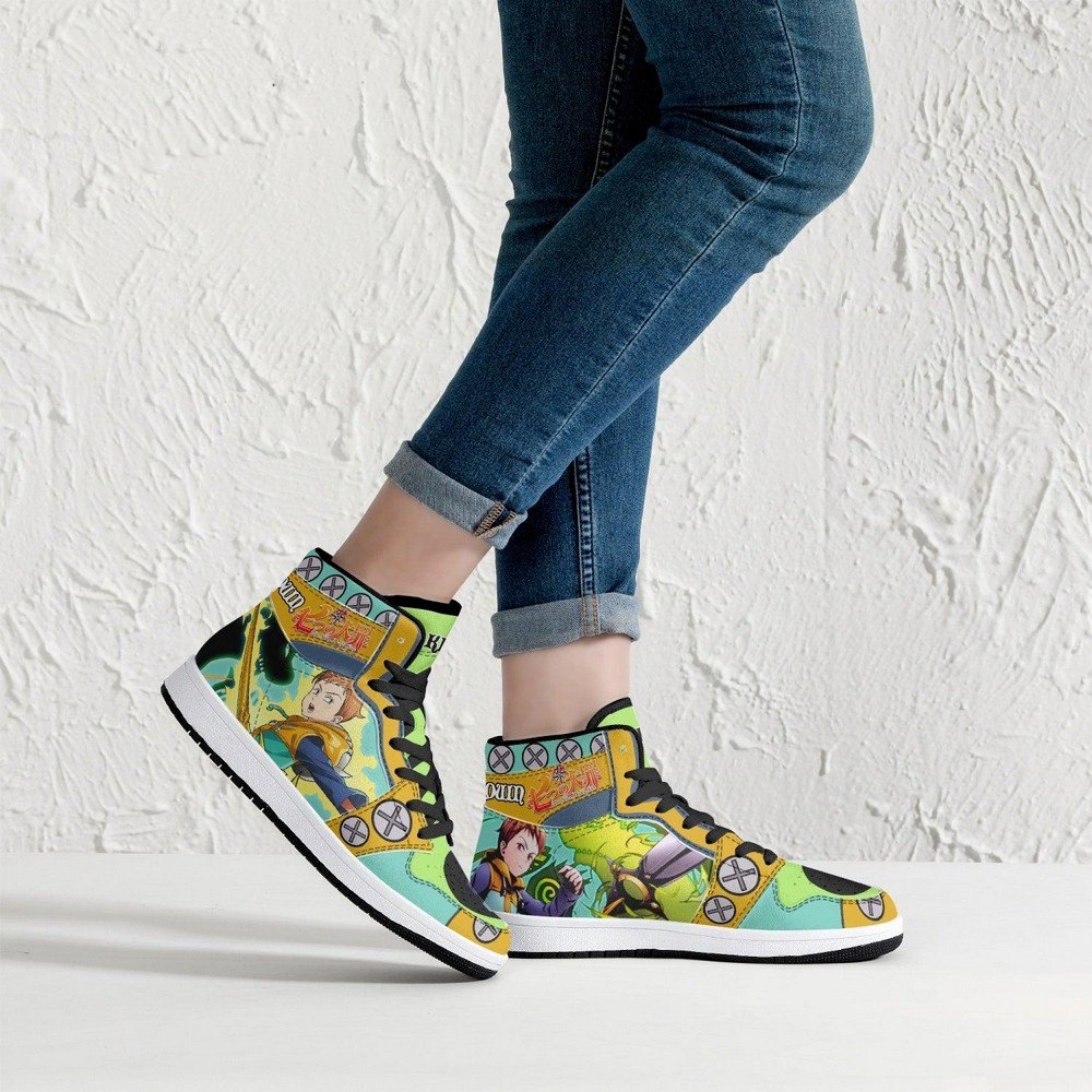 King Seven Deadly Sins JD1 High Top Shoes