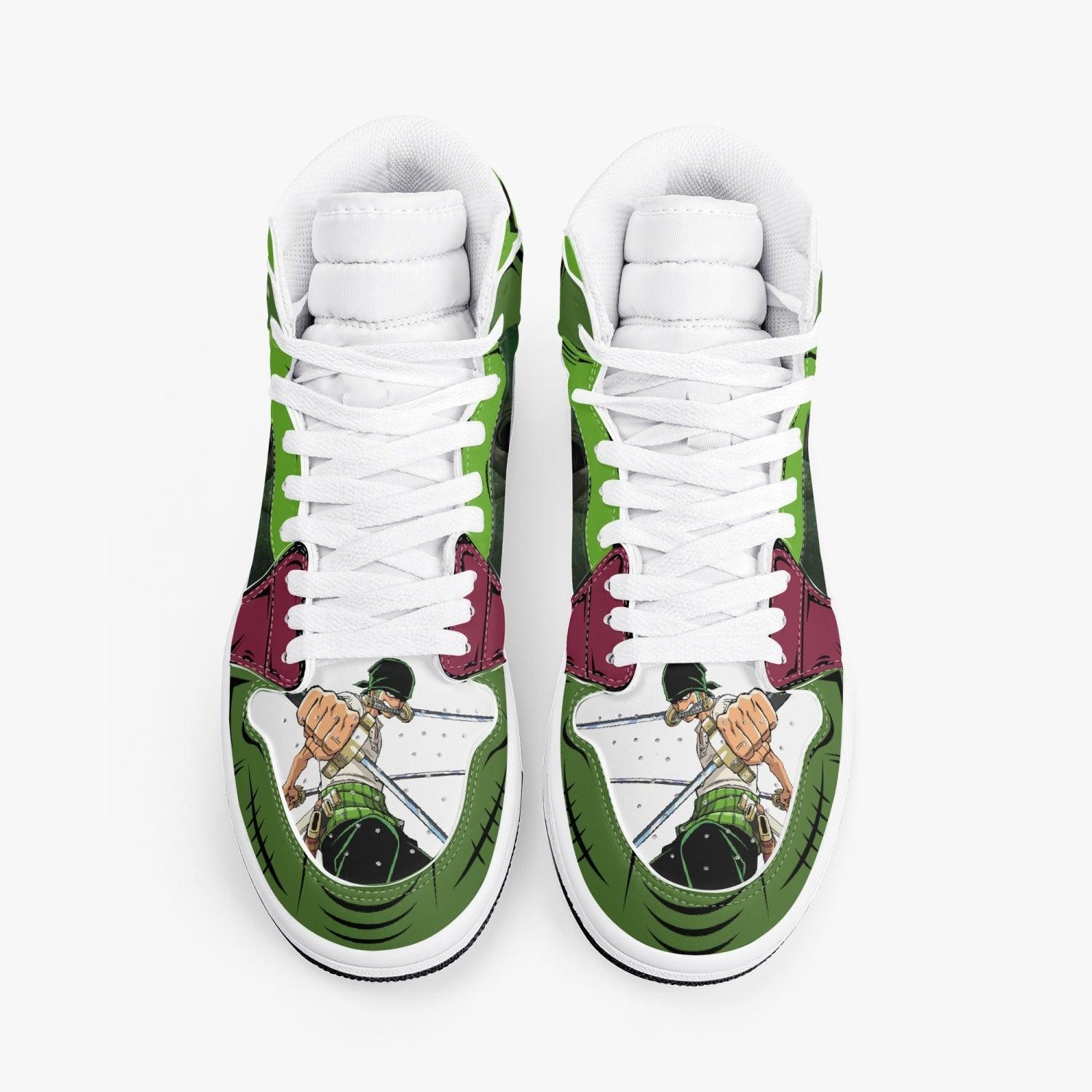 One Piece Roronoa Zoro Santoryu Three Swords AJ1 High Top Shoes