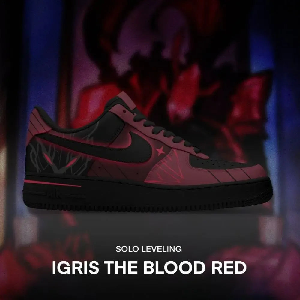 Igris The Blood Red Solo Leveling Special Low Top Shoes