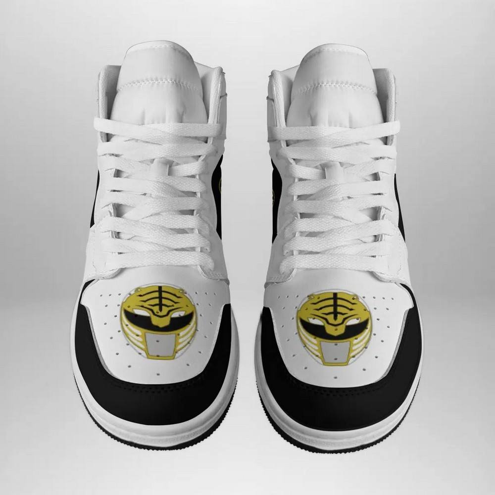 White Ranger Mighty Morphin V2 Power Rangers AJ1 Shoes